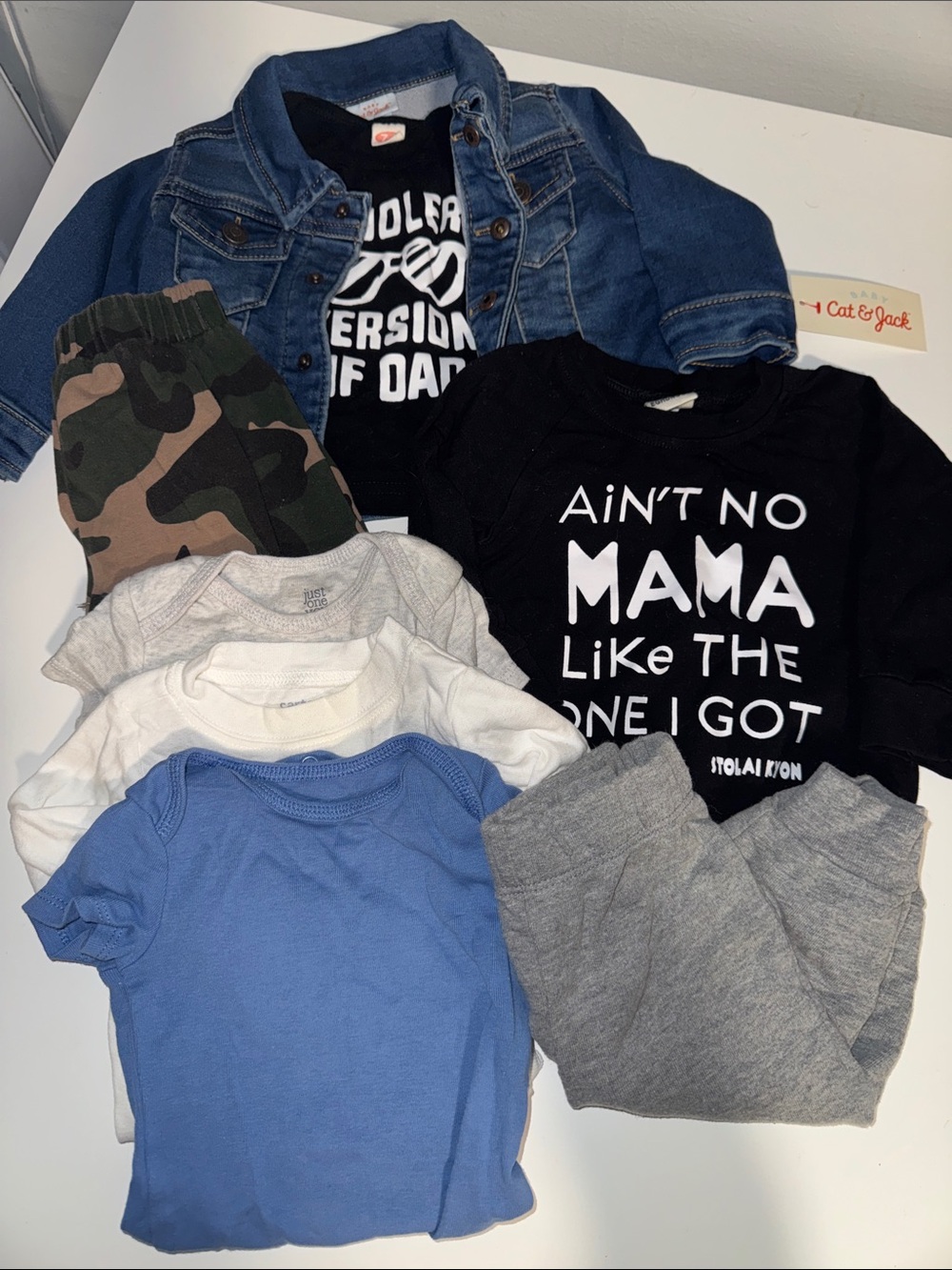 Bundle of Baby Items - Size 6-9 Months, EUC - 2 Outfits, Jean Jacket NWT